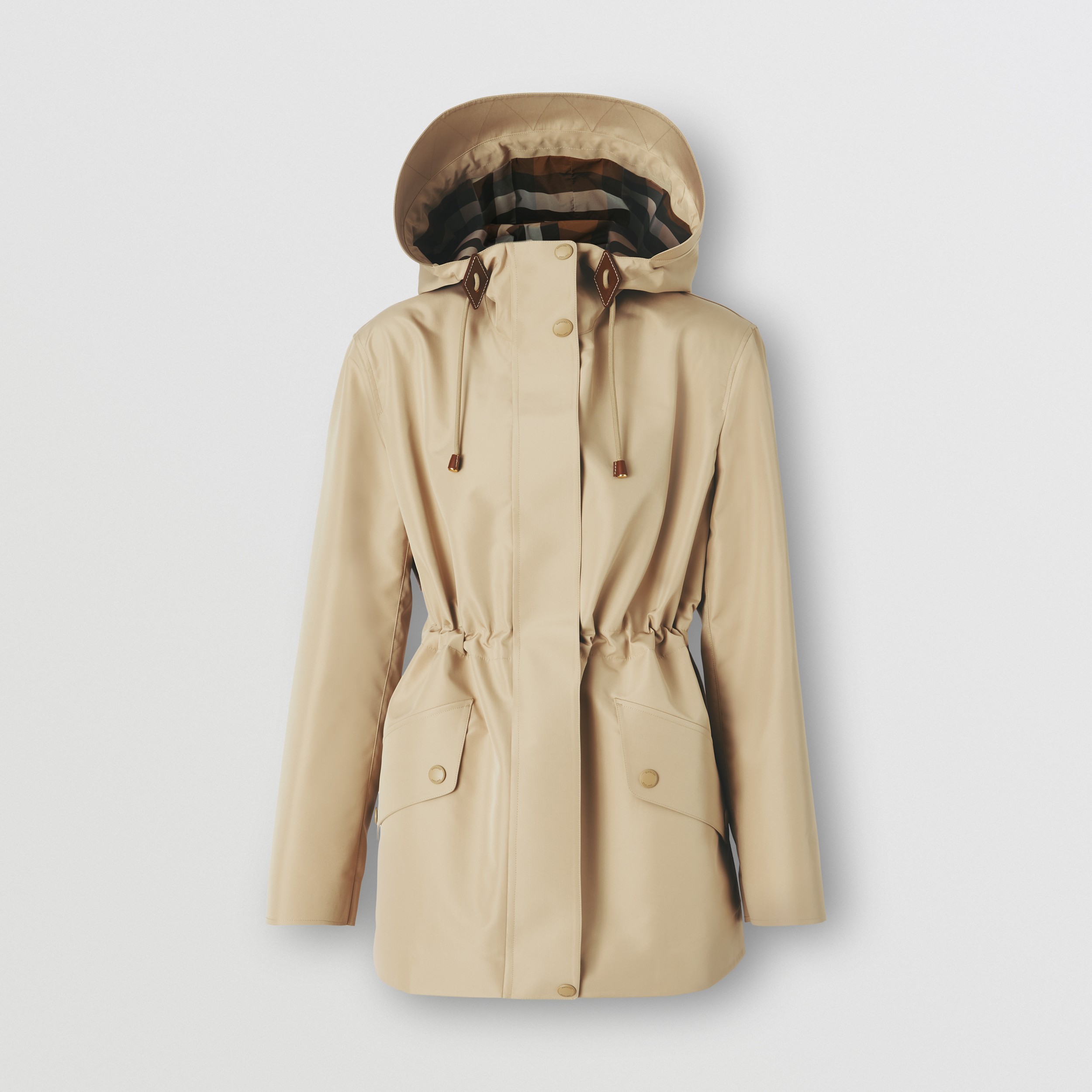 Lightweight Hooded Jacket in Soft Fawn - Women | Burberry® Official - 4