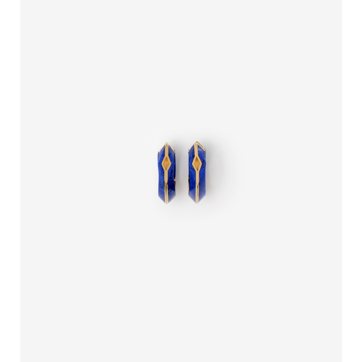  Lapis Large Hollow Hoop Earrings