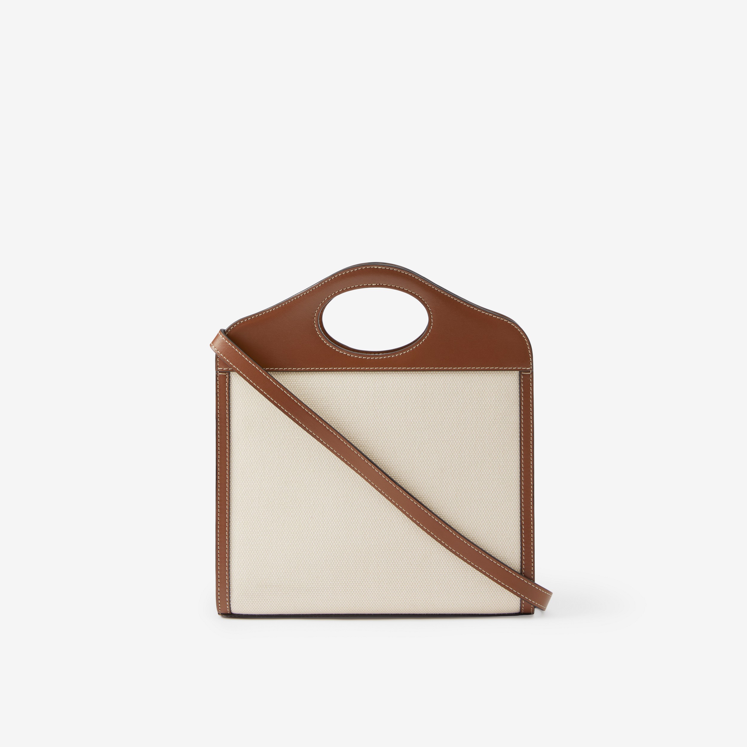 Mini Pocket Bag in Natural/malt Brown - Women | Burberry® Official Mini Pocket Bag in Natural/malt Brown - Women | Burberry® Official