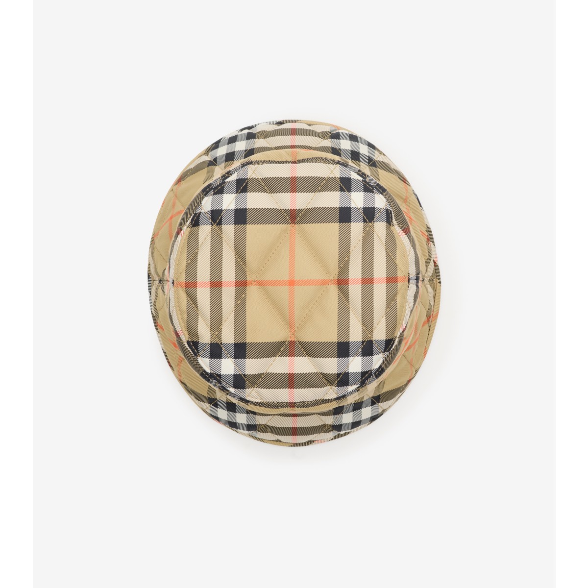  Check Quilted Horseshoe Bucket Hat