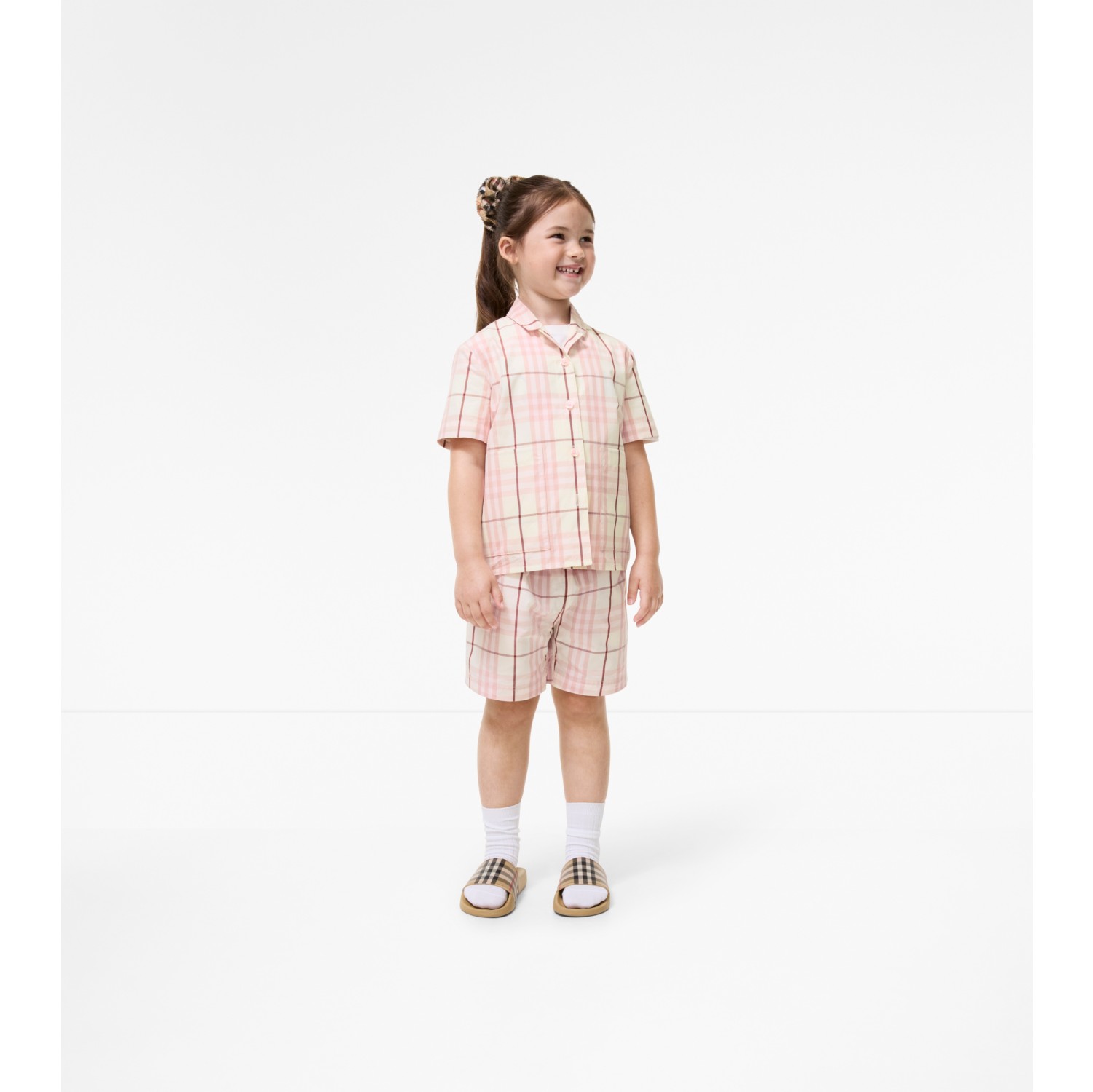 Check Cotton Shorts