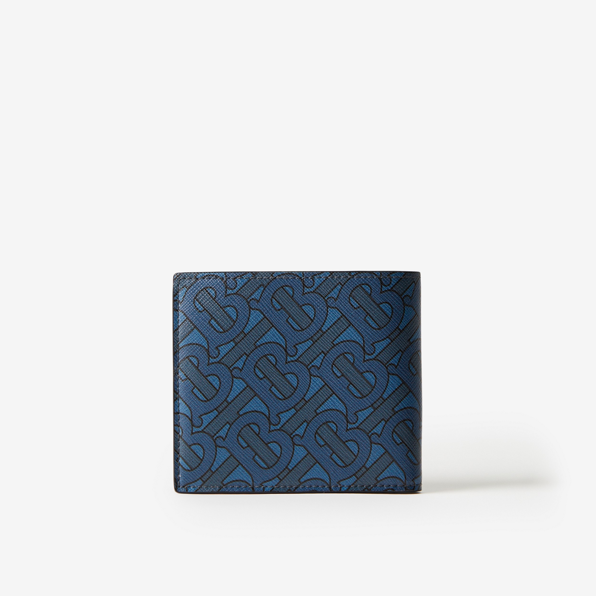 Carteira dobrável com estampa de monograma (Azul-marinho) - Homens | Burberry® oficial - 3