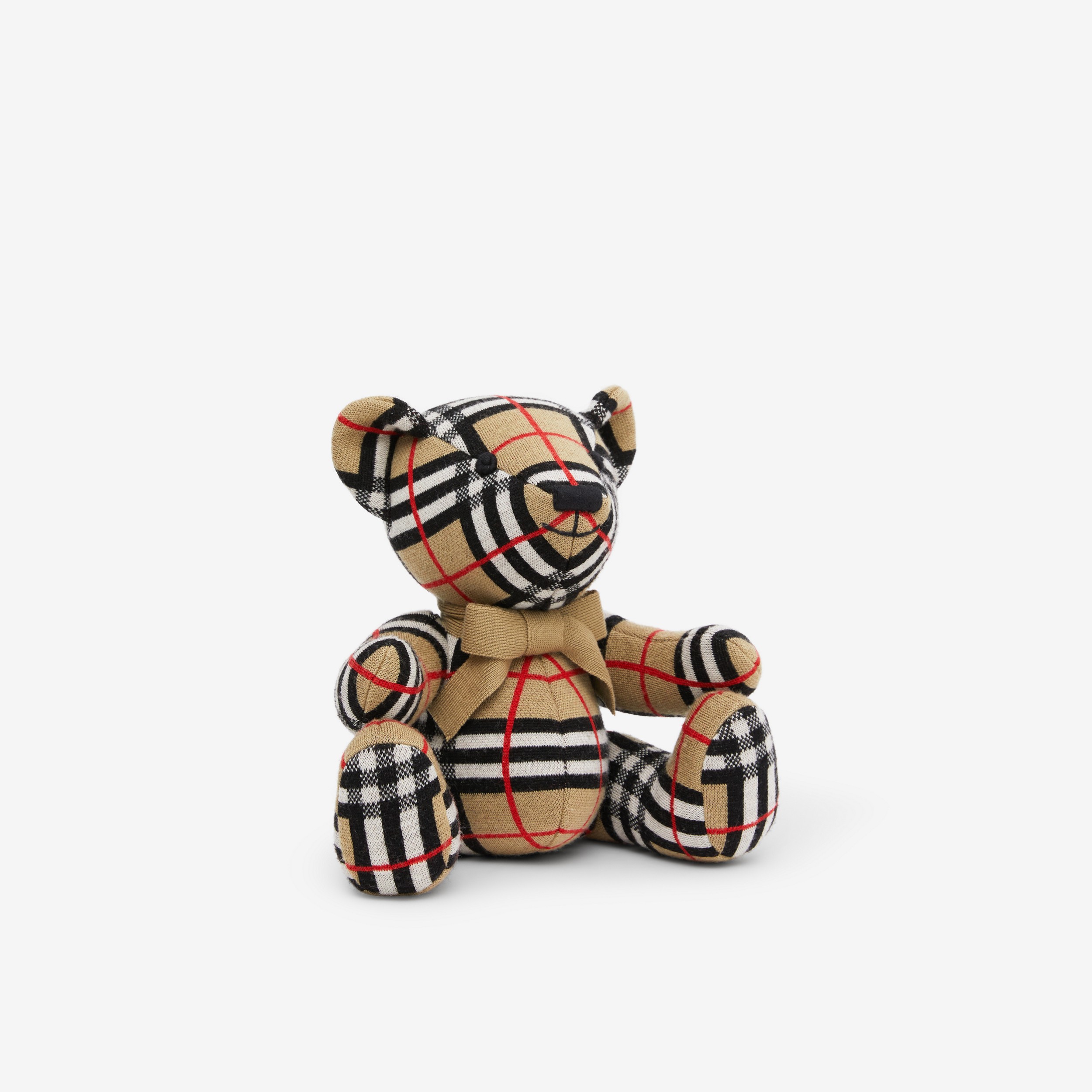 Check Wool Thomas Bear in Archive Beige | Burberry® Official - 2