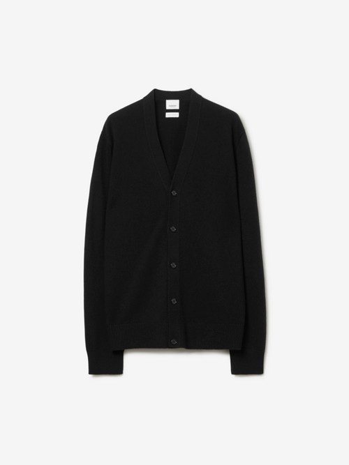 Burberry Cashmere Cardigan In Black