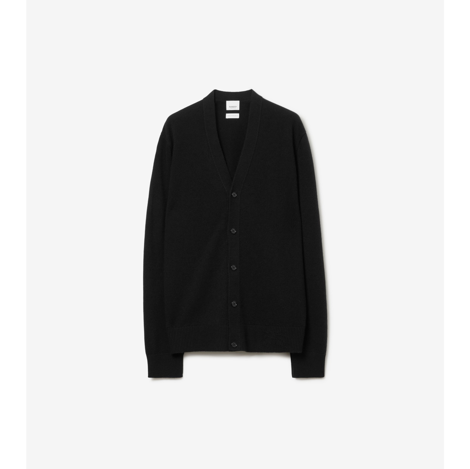 Cashmere Cardigan in Black - Men | Burberry® Official