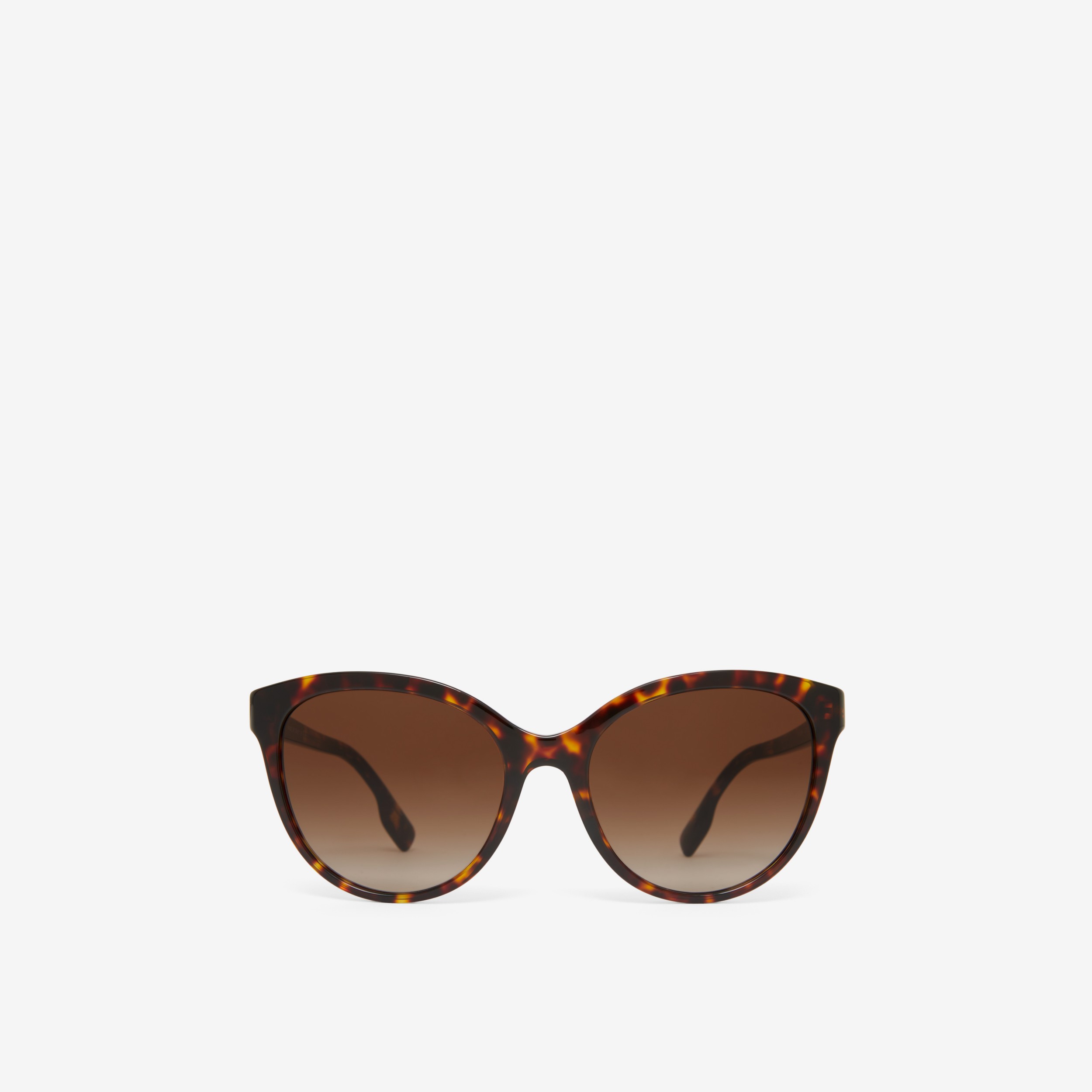Monogram Motif Cat-eye Frame Sunglasses in Dark Tortoiseshell - Women |  Burberry® Official