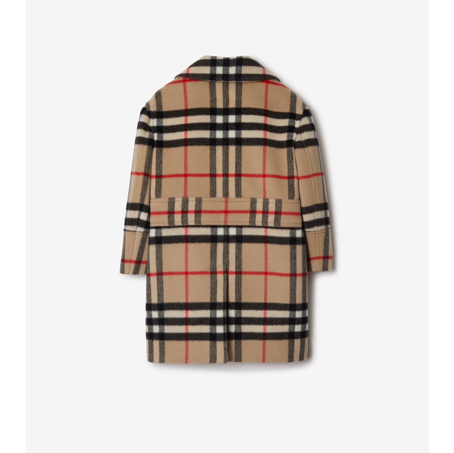 Burberry nova check wool hot sale coat