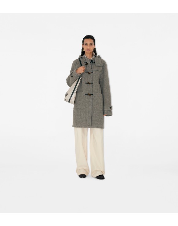 希少　Burberry コート　ウール ロゴフーディ バーバリー　ロングコート 三越伊勢丹 | burberry/バーバリー通販 | ロング チェックカラー