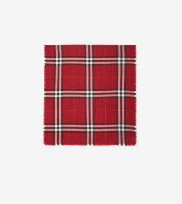 BURBERRY リバーシブルチェック ウールシルクスカーフ 37468BE1-9FDD-4929-A2F3-