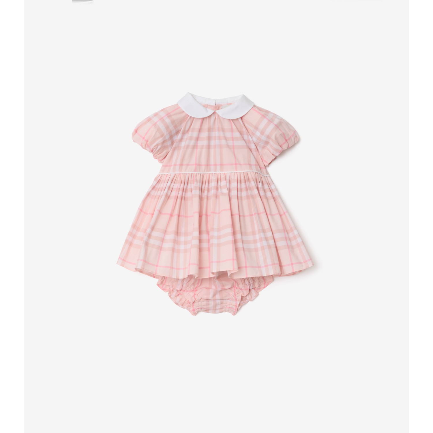 Check Cotton Dress with Bloomers