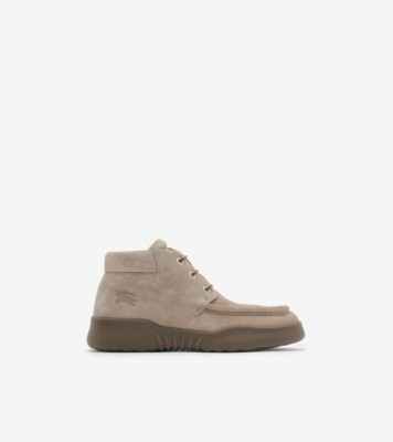 Suede Log Boots in Hunter Men Burberry Official