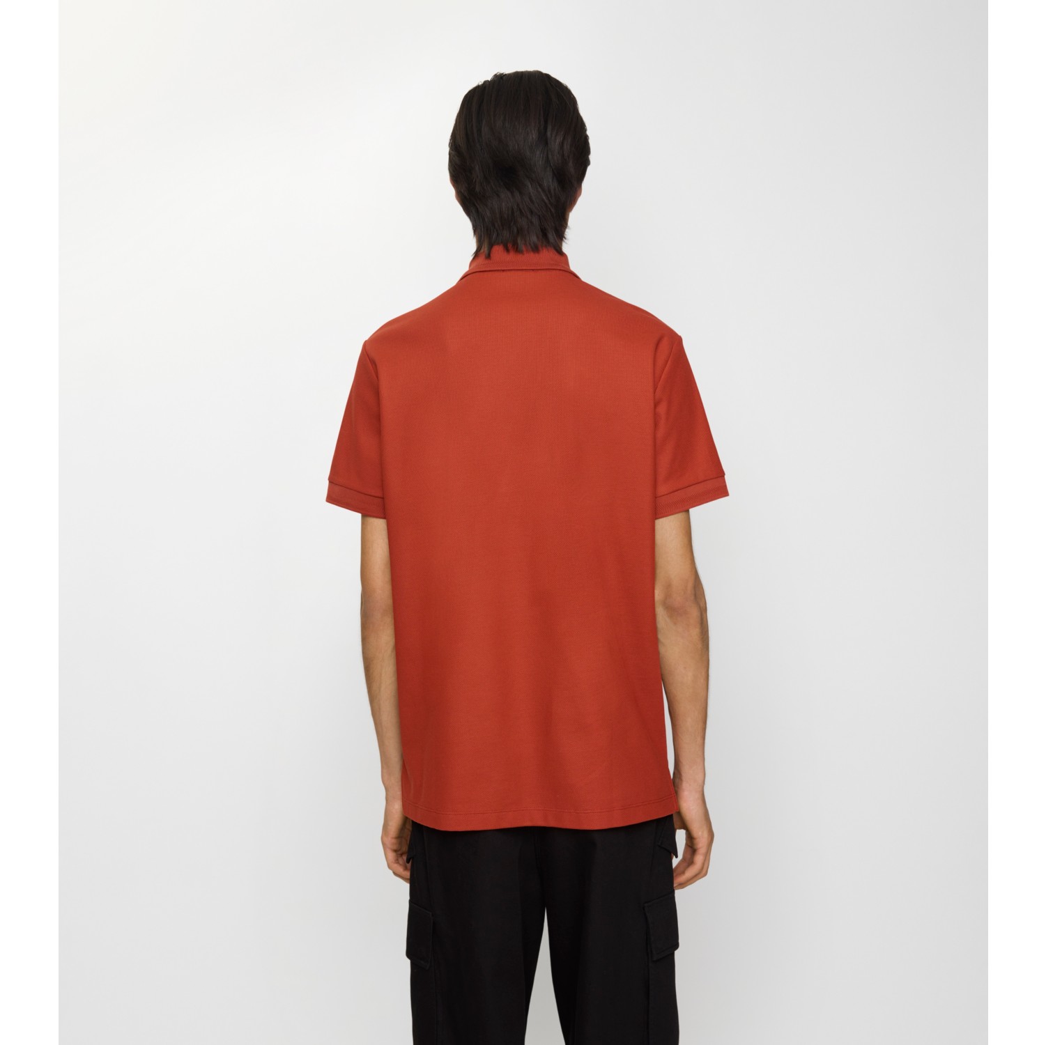 Cotton Polo Shirt in Fire orange - Men | Burberry® Official