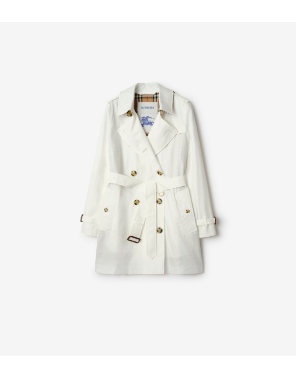Short Tropical Gabardine Kensington Trench Coat
