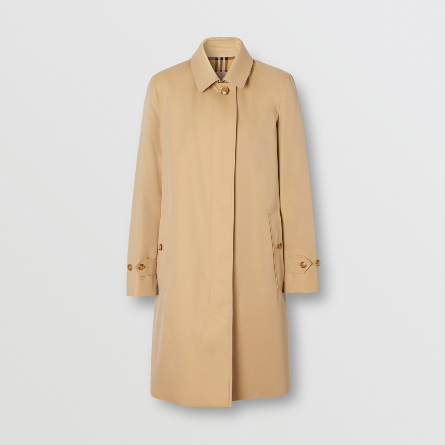 The Pimlico Heritage Car Coat in Honey - Men, Cotton Gabardine | Burberry®  Official