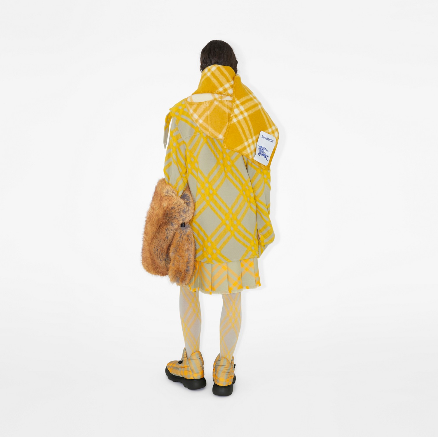 Camisa de mescla de lã xadrez (Hunter) - Mulheres | Burberry® oficial