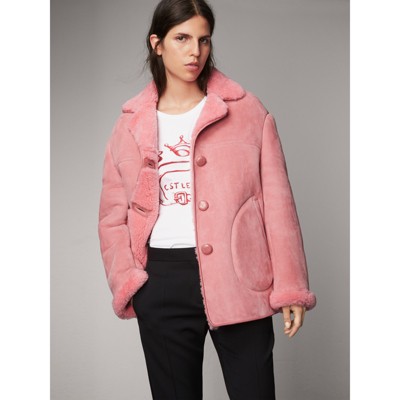 burberry jacket womens pink