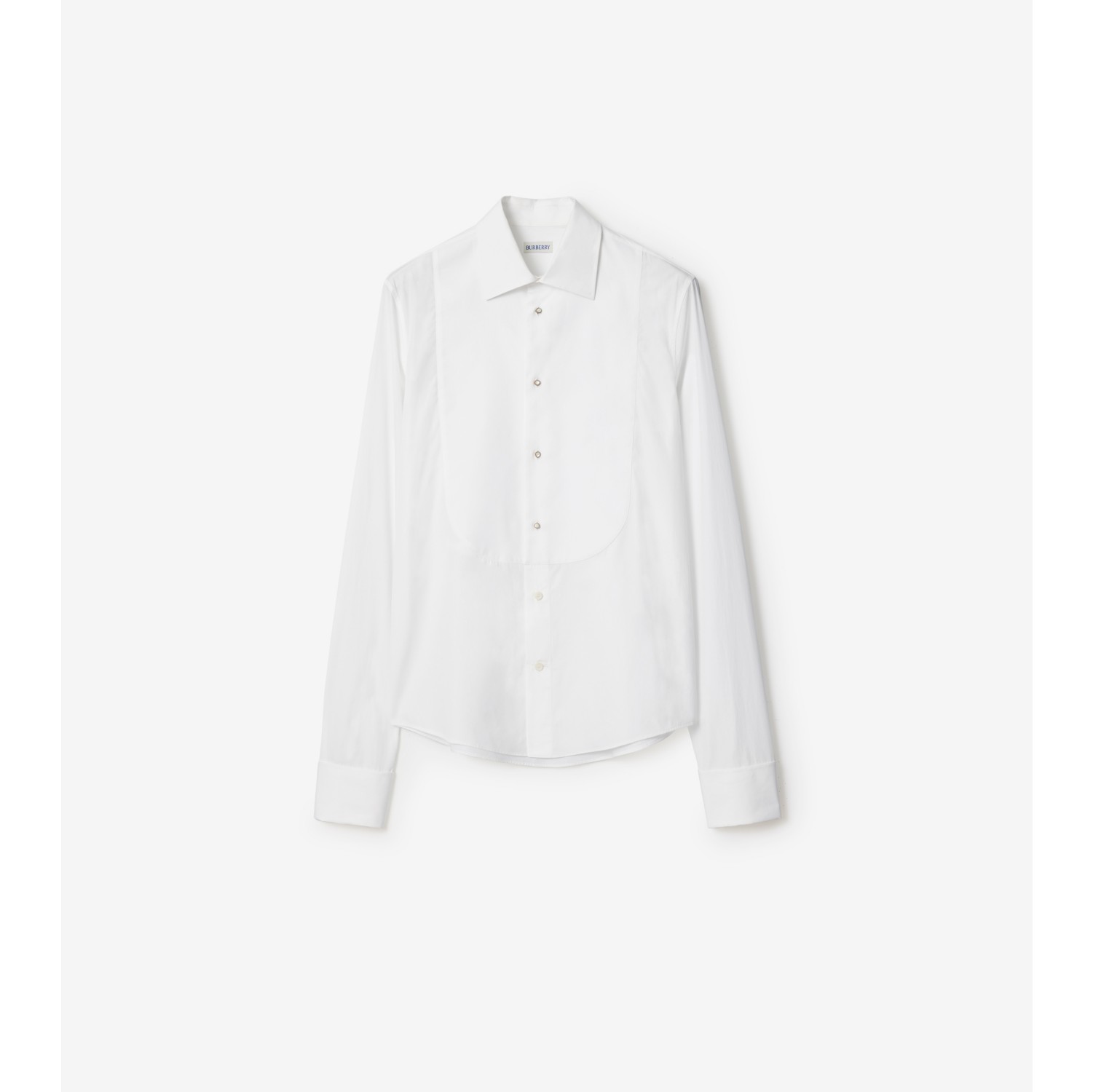 スリムフィット コットン タキシードシャツ