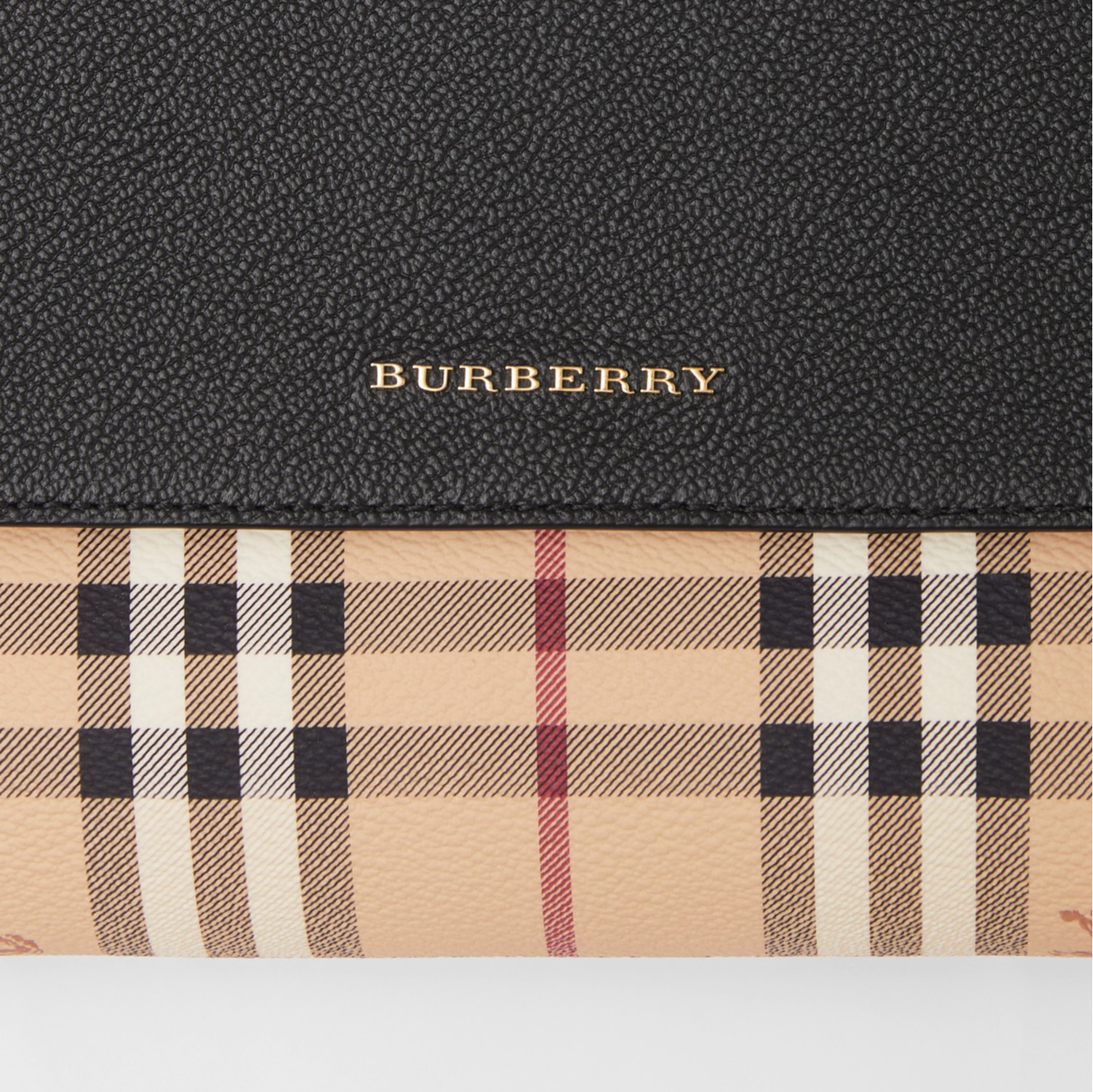 Burberry Monogram-plaque Check-print Crossbody Bag In Neutrals