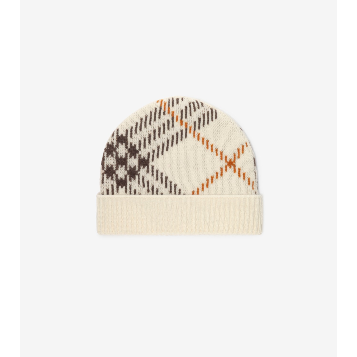 Check Cashmere Blend Beanie