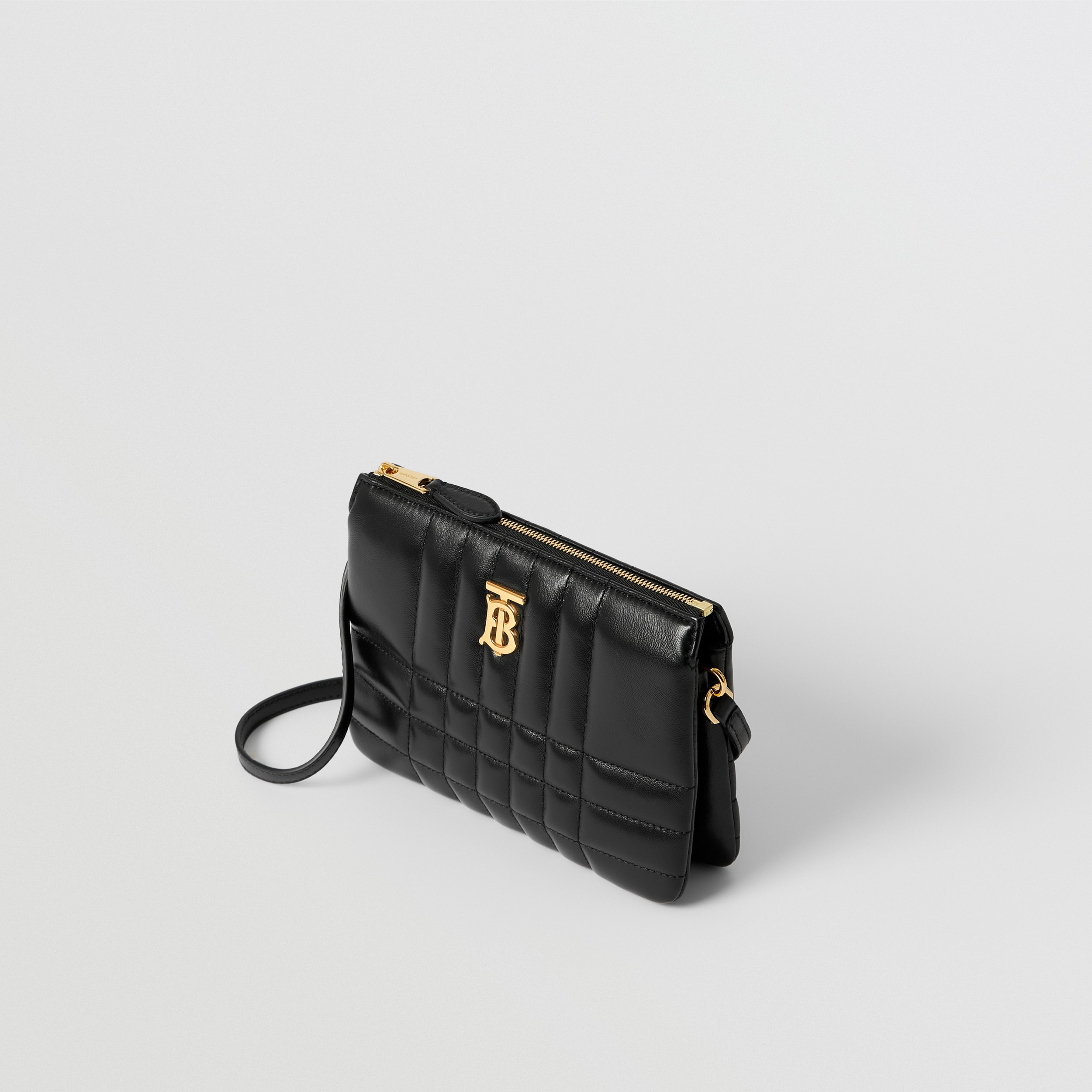 Quilted Leather Lola Twin Pouch in Black - Women | Burberry® Official - 4