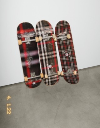 Burberry & Pop Trading Company Stakeboard