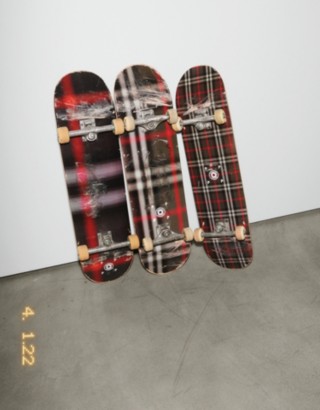 Burberry & Pop Trading Company Skateboard