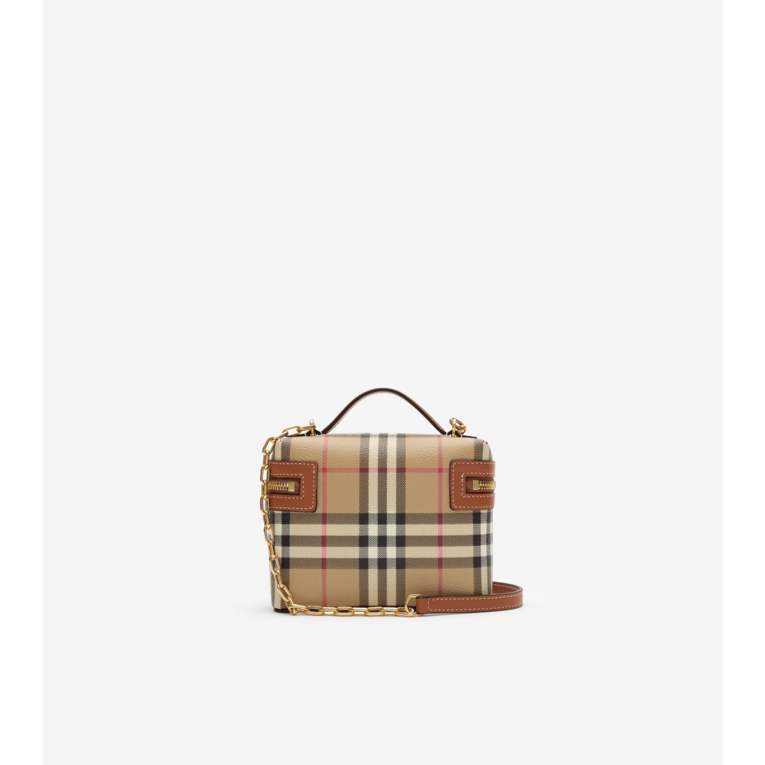 Mini Check Vanity Bag in Archive beige - Women, Technical, Cotton