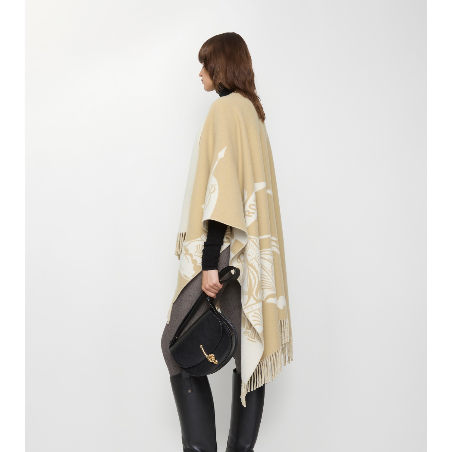 Knight Wool Cashmere Cape - thumbnail 3