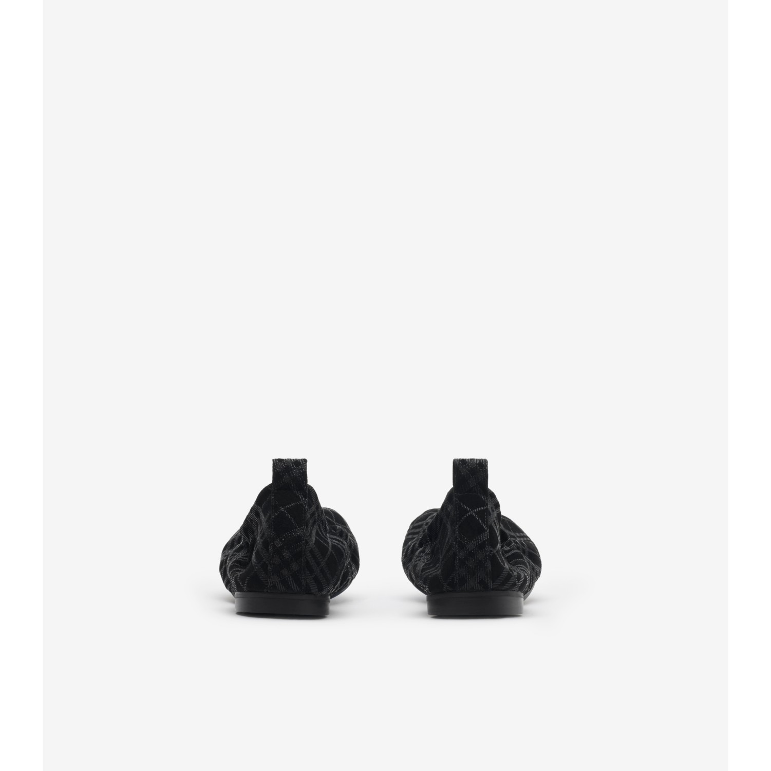 Ballerines Baby en cuir velours Check​