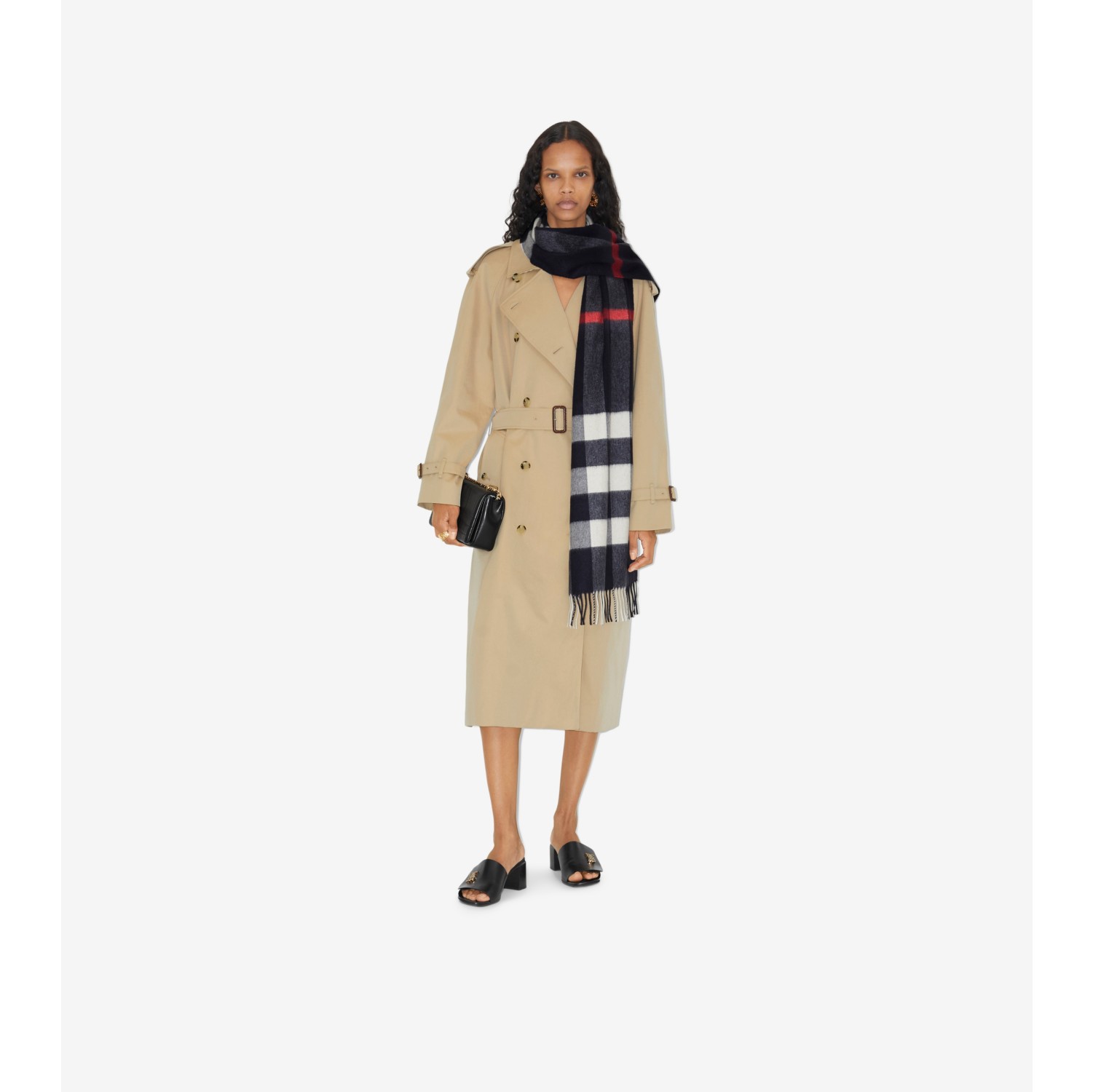 Check cashmere hotsell scarf burberry