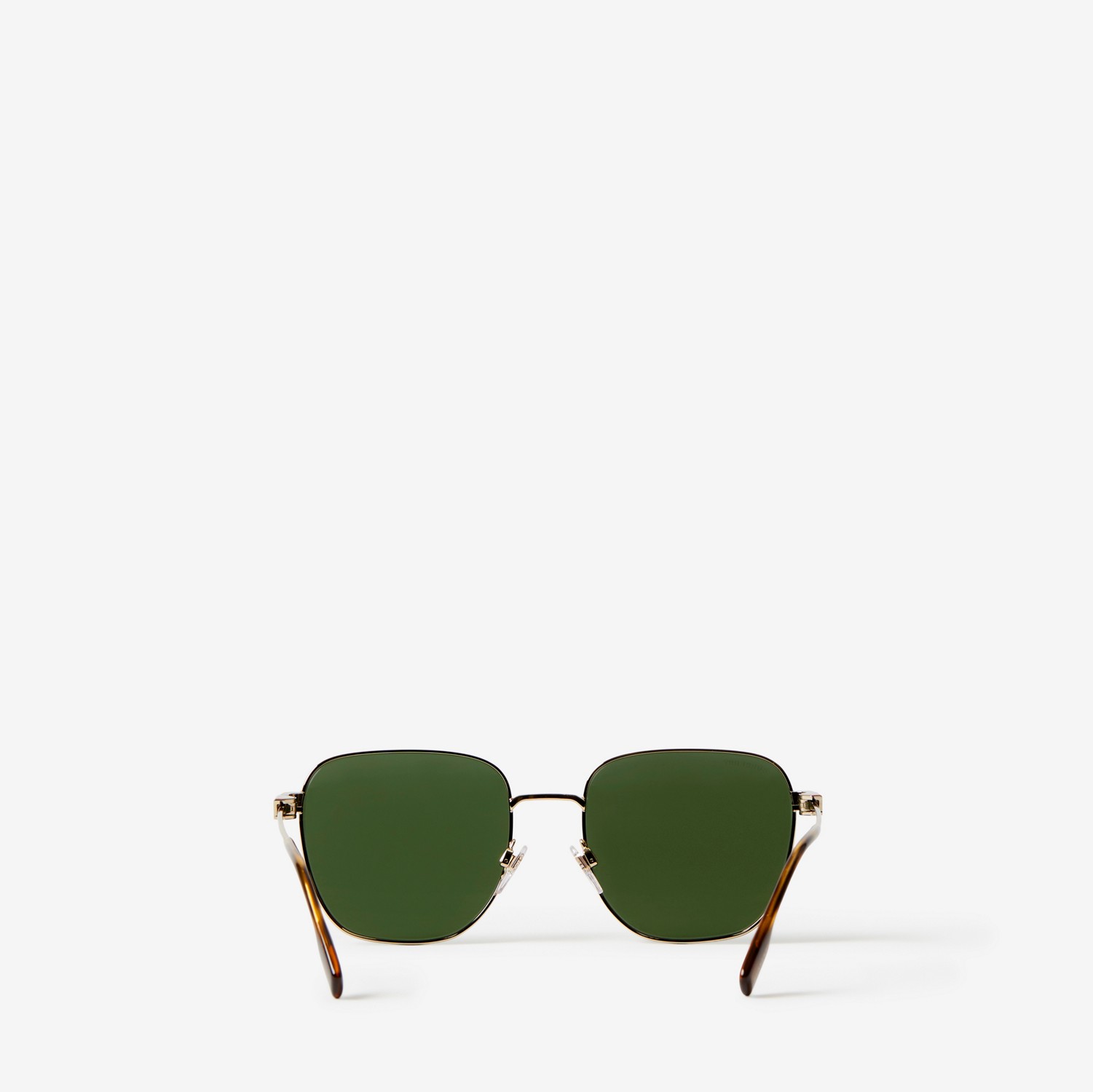 Eckige Sonnenbrille mit Streifendetail (Helles Goldfarben) - Herren | Burberry®