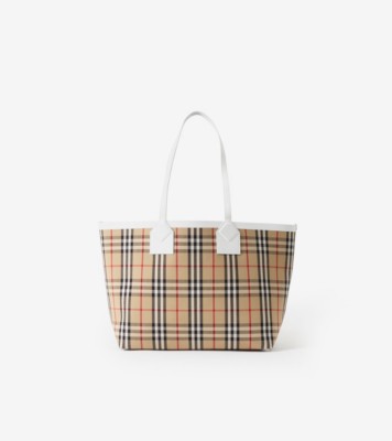 Medium London Tote in Briar brown/black - Burberry