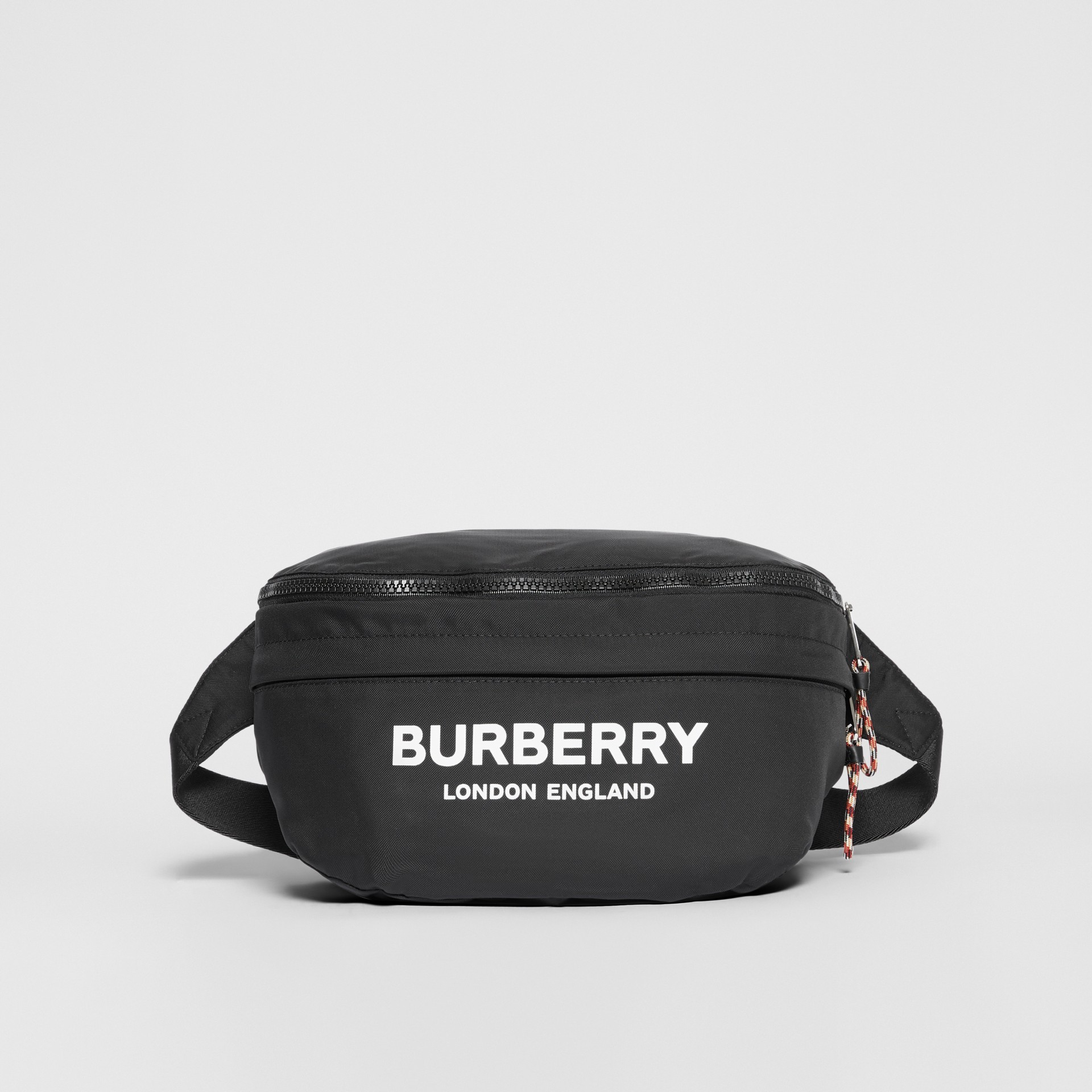 Logo Print Convertible Bum Bag in Black | Burberry United States