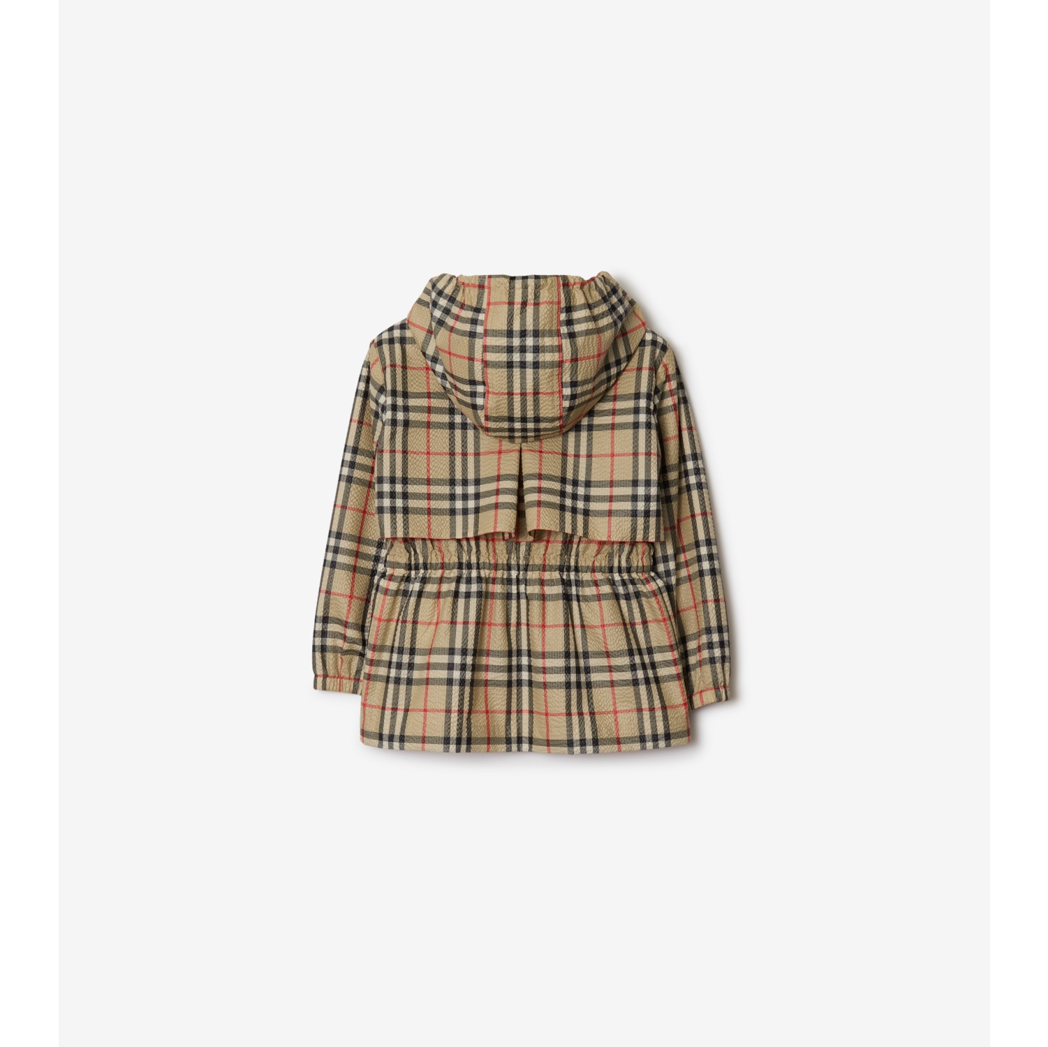 チェック フーディッドジャケット (アーカイブベージュ) | Burberry 