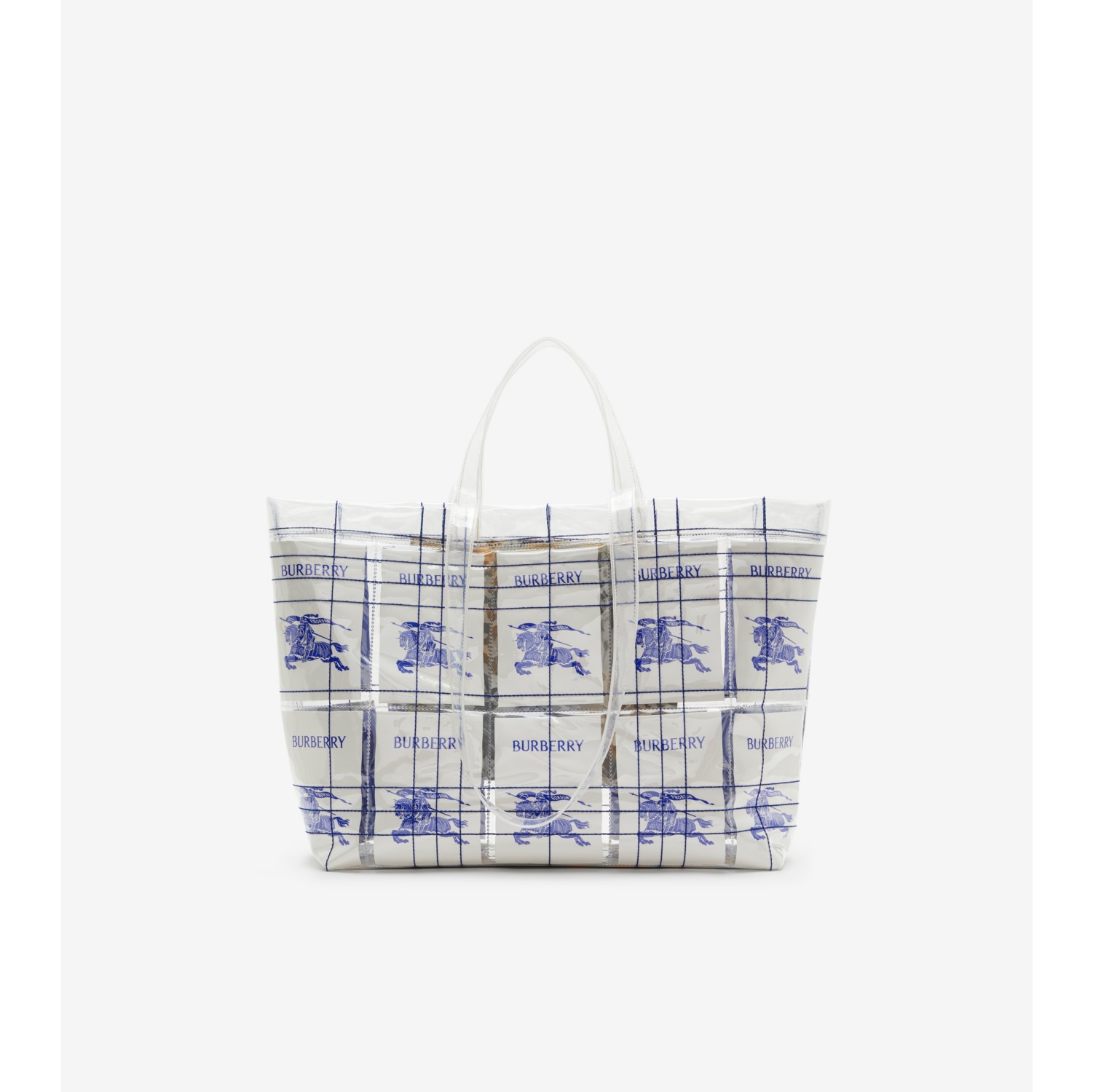 Burberry tote hot sale bag blue