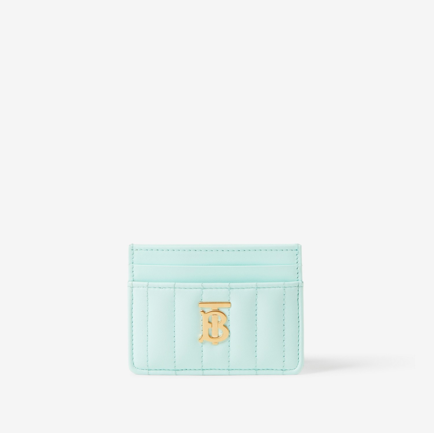 Quilted Leather Lola Card Case in Cool Mint - Women | Burberry® Official