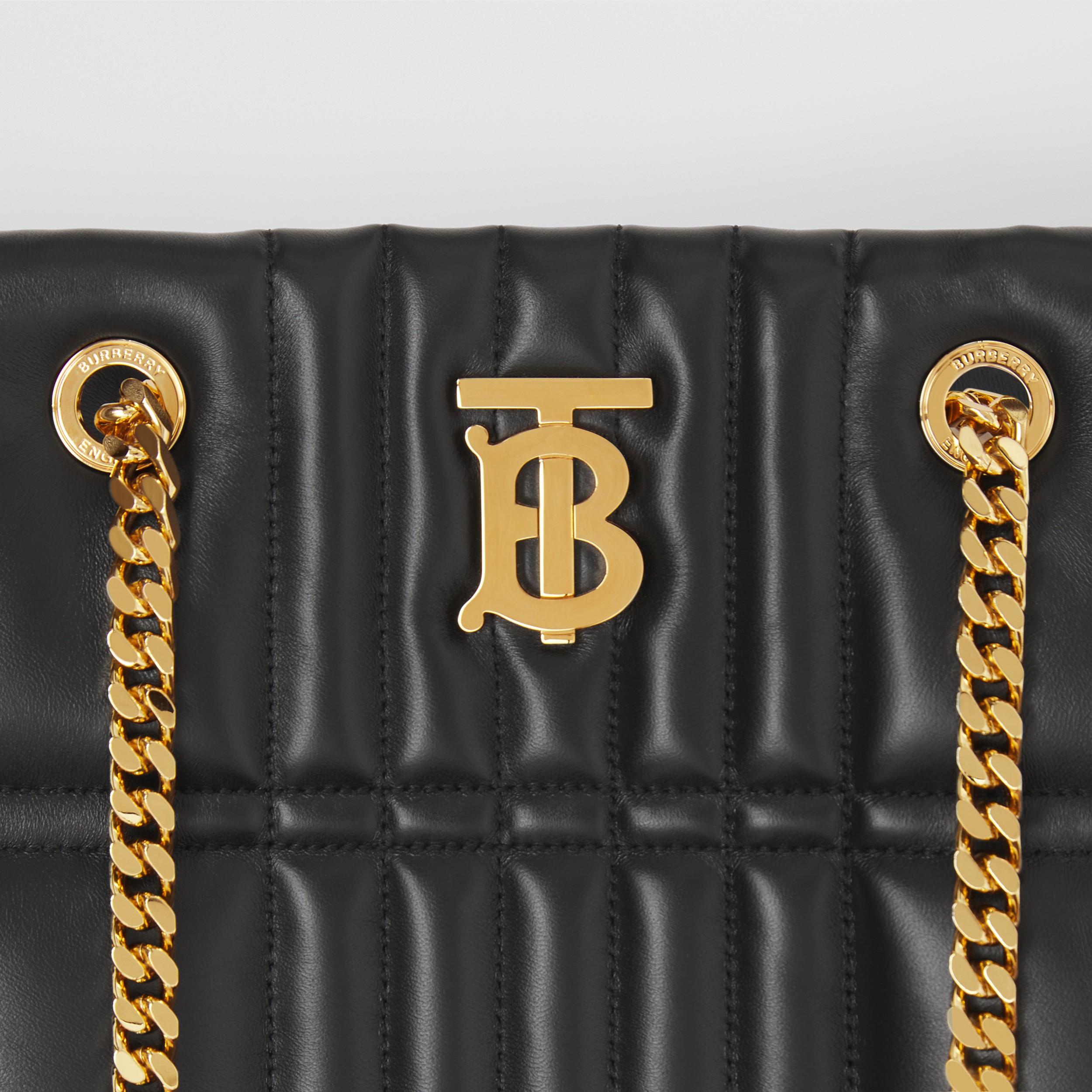 Medium Quilted Lambskin Lola Shopper Bag in Black - Women | Burberry® Official - 2