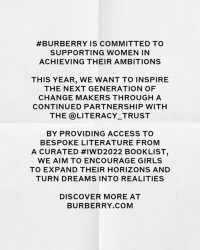 IWD 22 - Group - Image - Burberry is committed to