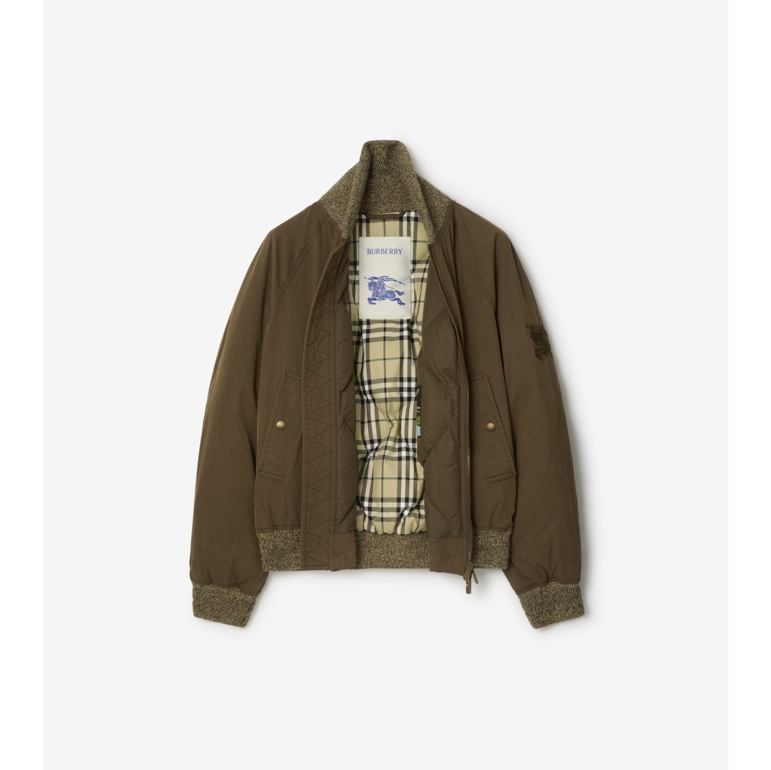 Burberrys 金ボタン エンブレム刺繍 ウールジャケット グリーン Burberrys 金ボタン エンブレム刺繍 ウールジャケット グリーン
