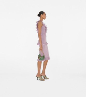 Abito elegante color glicine in taglio midi