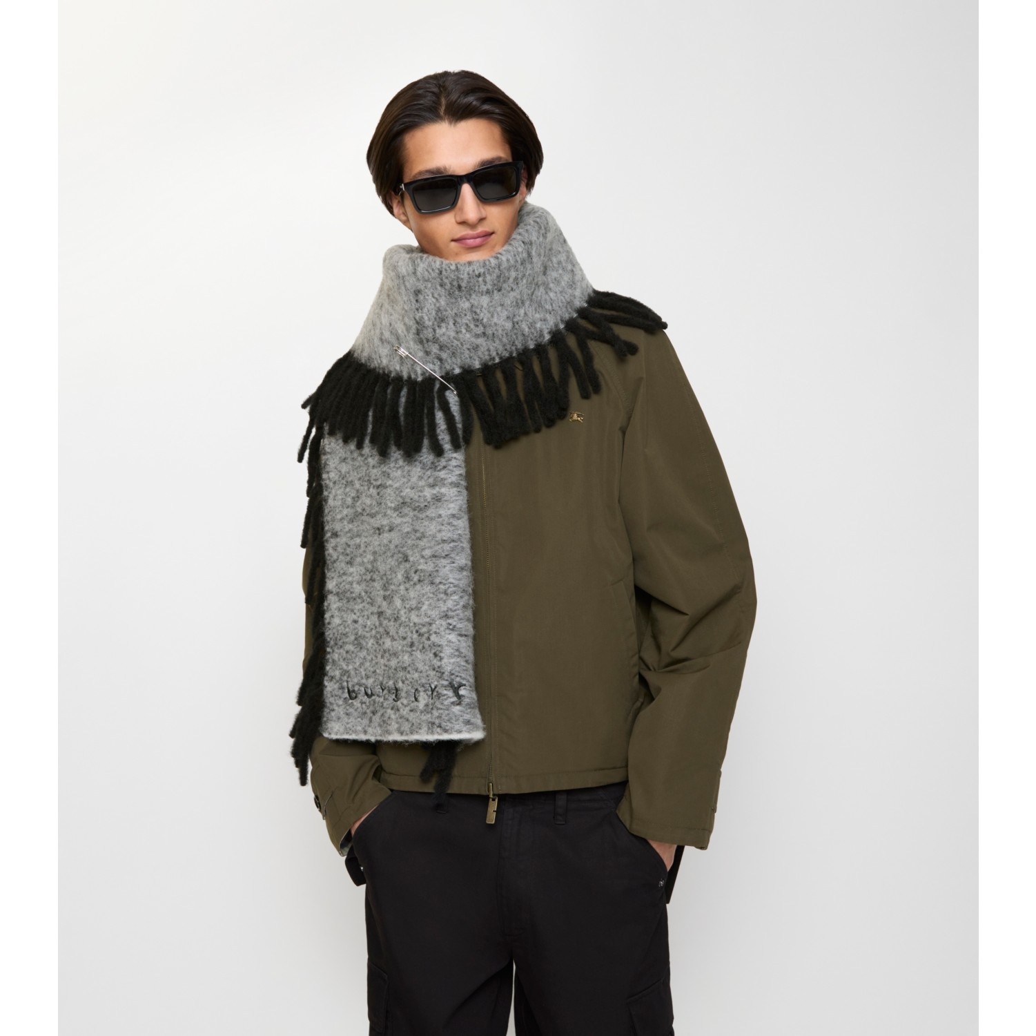 Bufanda Happy en mezcla de alpaca y lana