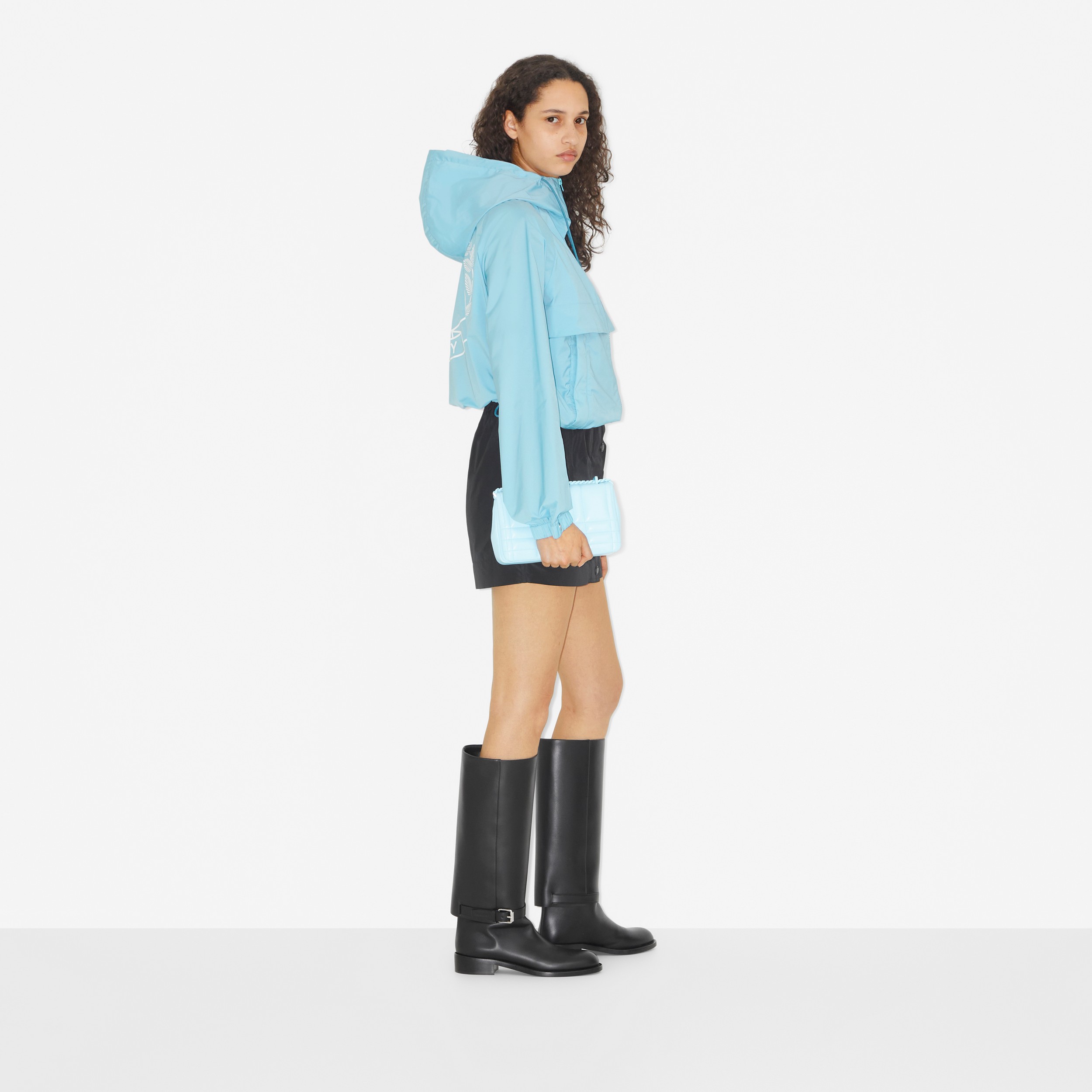 EKD 프린트 후드 재킷 (쿨 데님 블루) - 여성 | Burberry® - 3