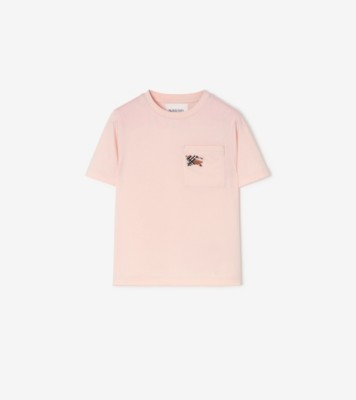 ナイトチェック コットンTシャツ (アイスピンク) | Burberry®公式サイト