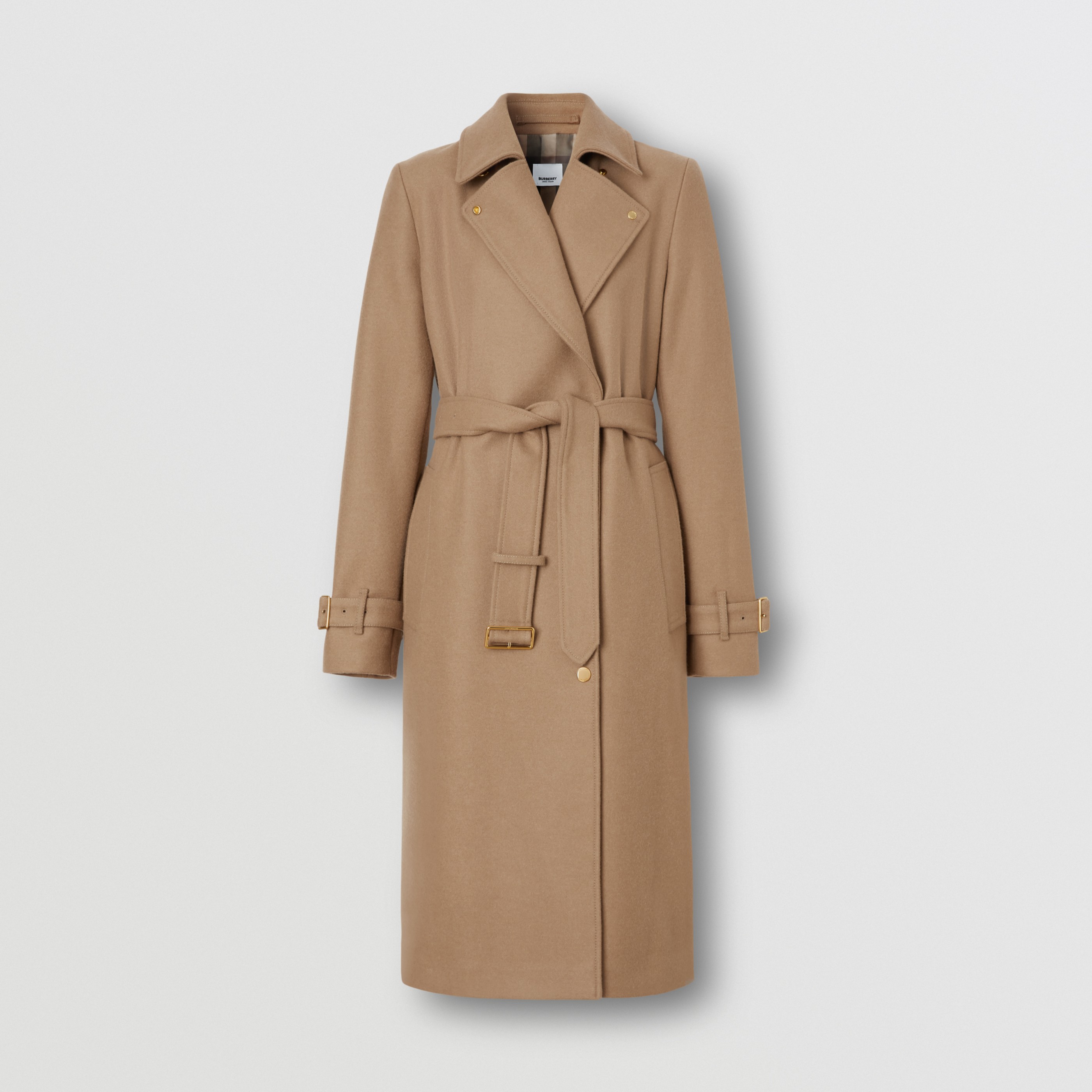 Cappotto sartoriale in lana e cashmere (Cammello Mélange) - Donna | Sito ufficiale Burberry® - 1