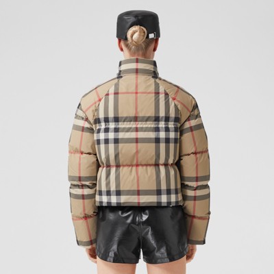 burberry cropped puffer jacket