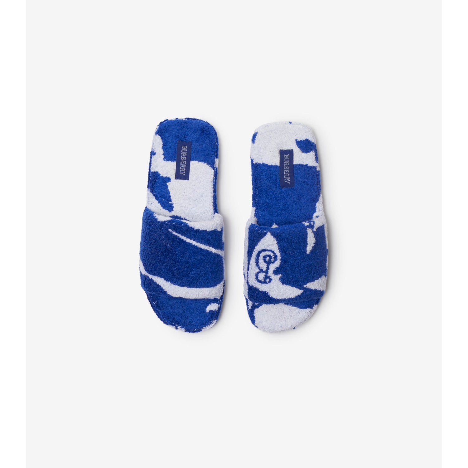 Snug Cotton Slippers in Knight - Men Burberry® Official