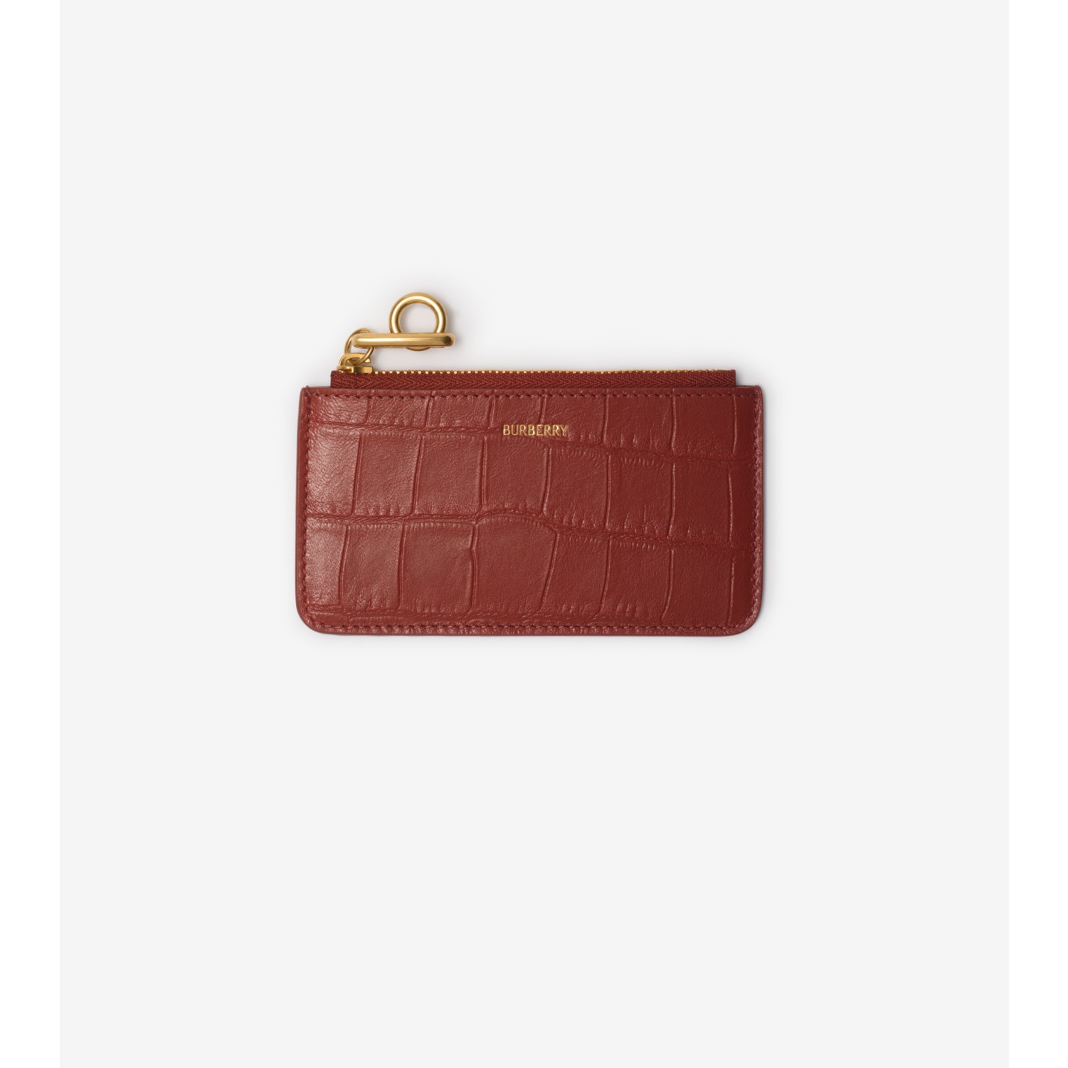 Burberry leather zip card case online