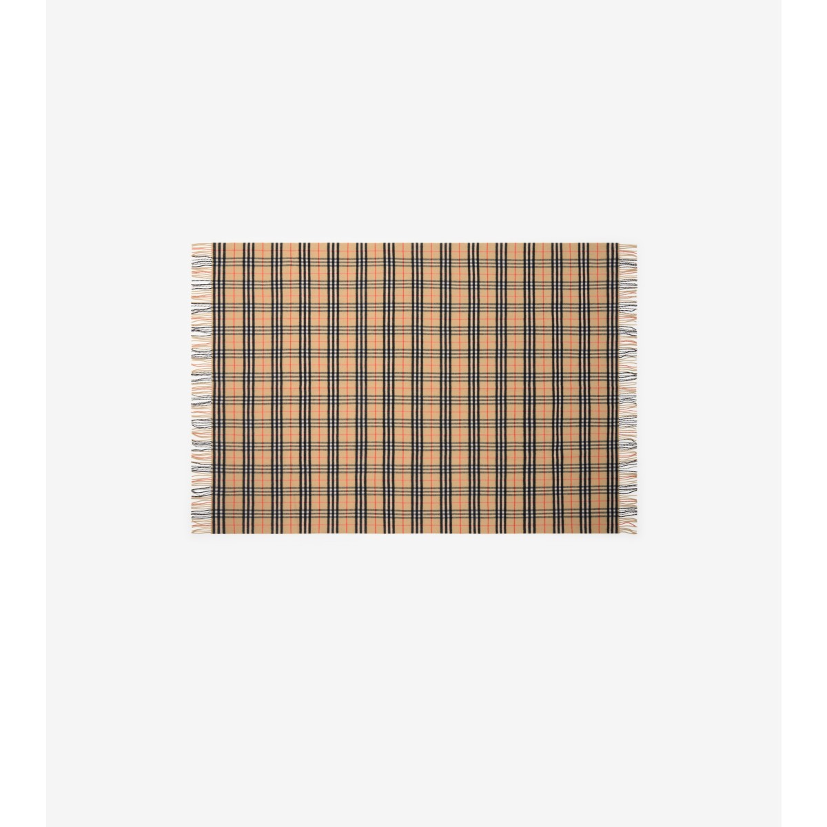  Check Wool Cashmere Blanket