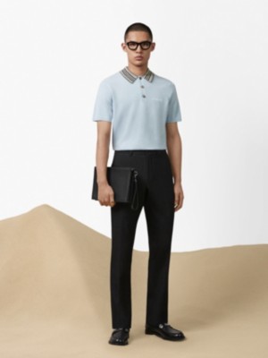 burberry black polo shirt