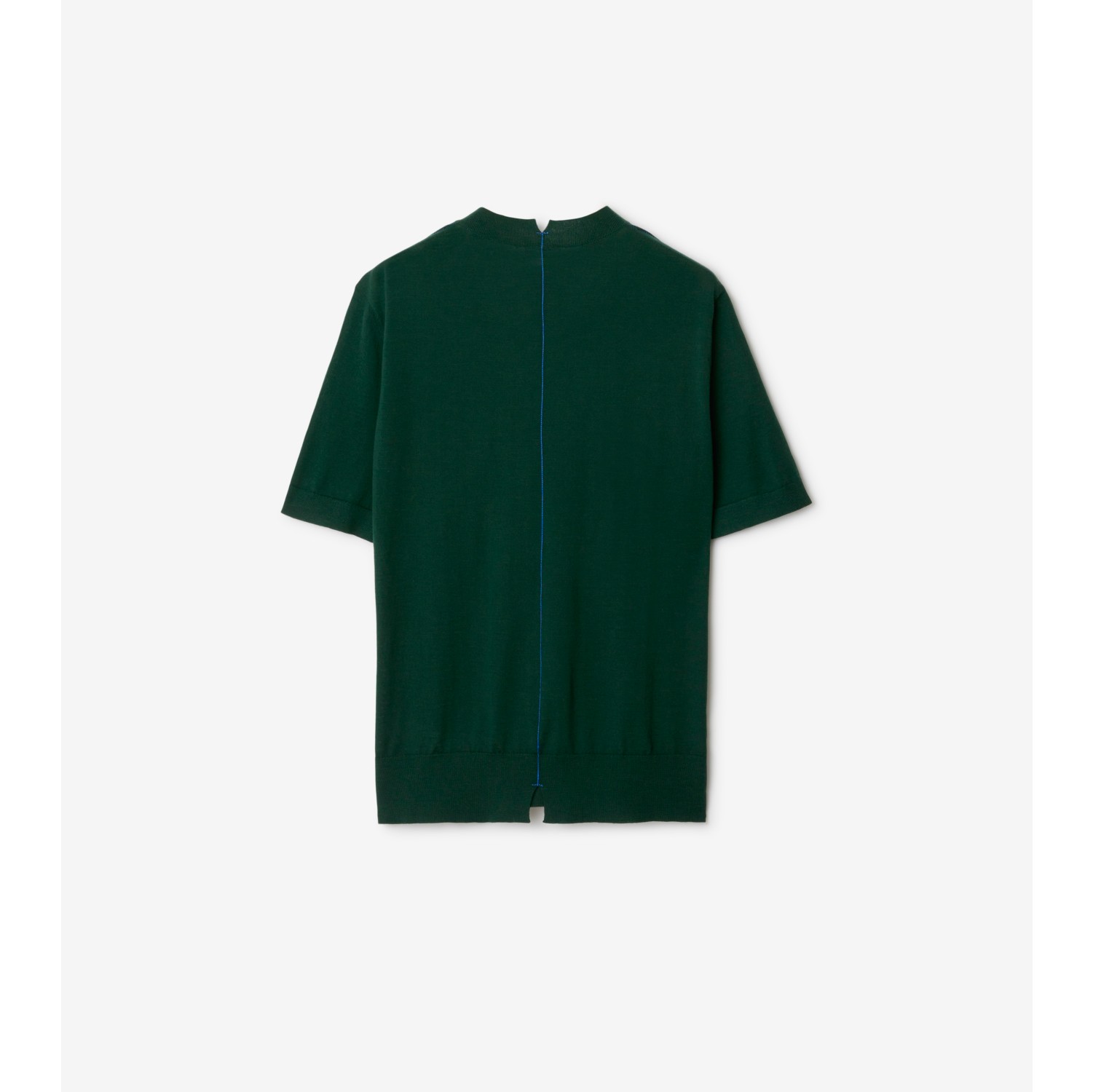 Wool T-shirt in Ivy - Women | Burberry® Official